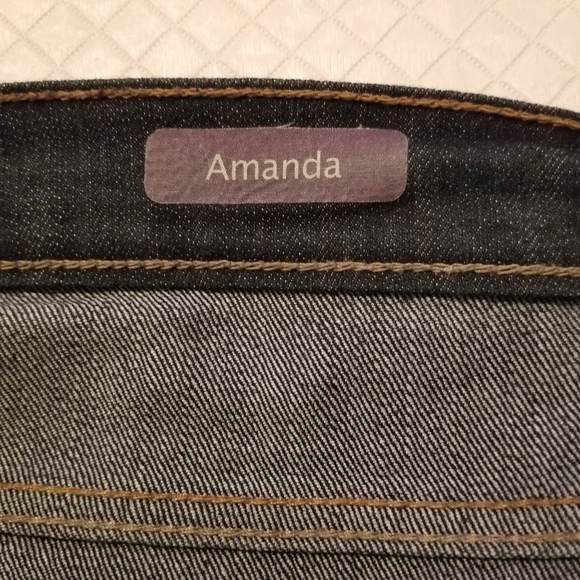 Gloria Vanderbilt Women's Amanda, Sz 14 Average Jeans, 38.5 X 30.5 5 Pocket - Picture 5 of 6